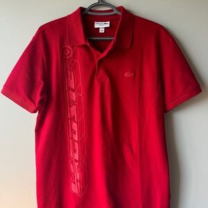 Never worn original Red Lacoste Medium size polo.